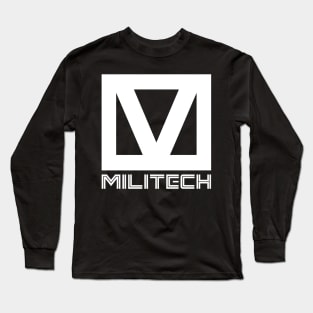 Cyberpunk Militech Logo - White Long Sleeve T-Shirt